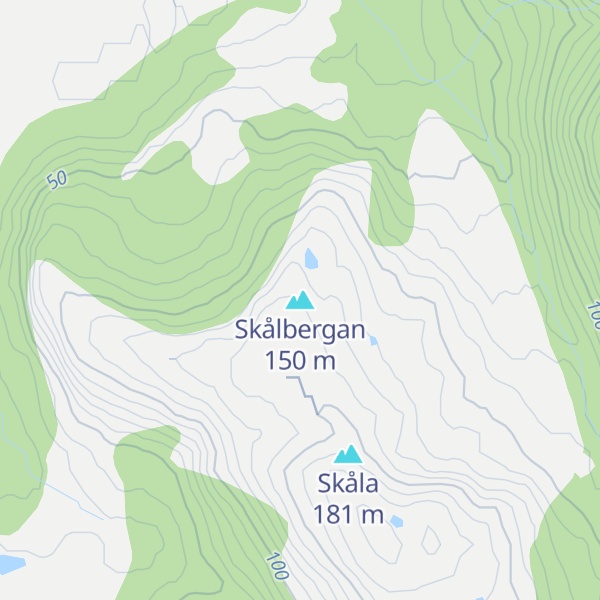 Map of Skålbergan