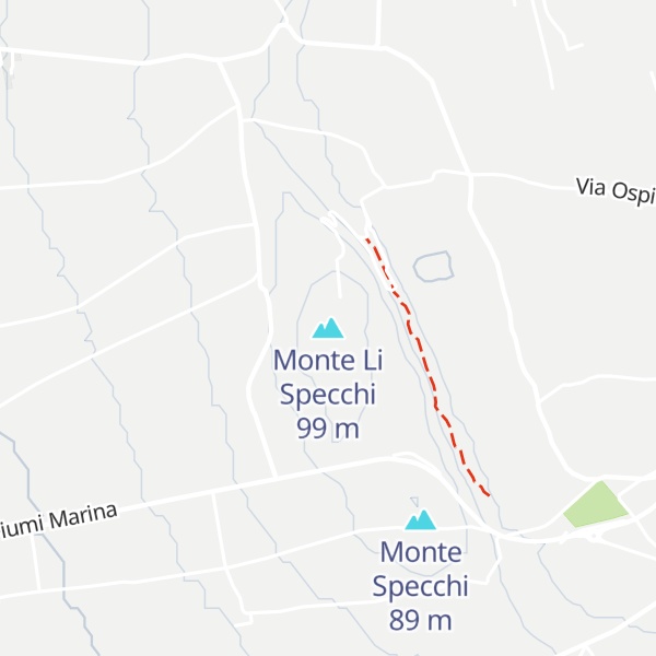 Map of Monte Li Specchi