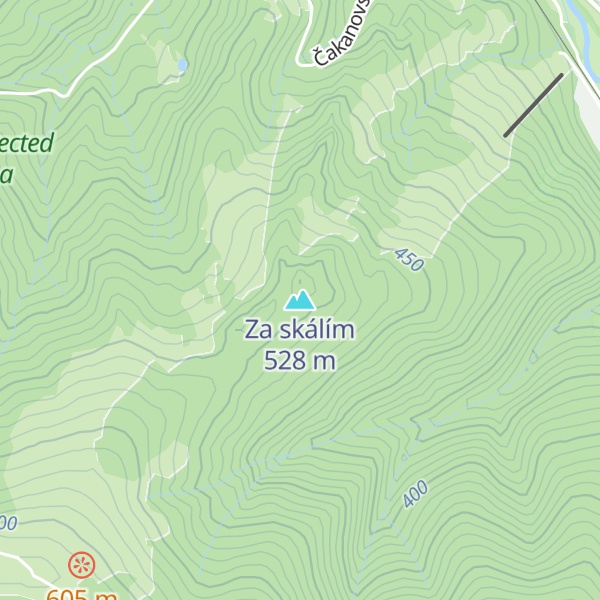 Map of Za skálím