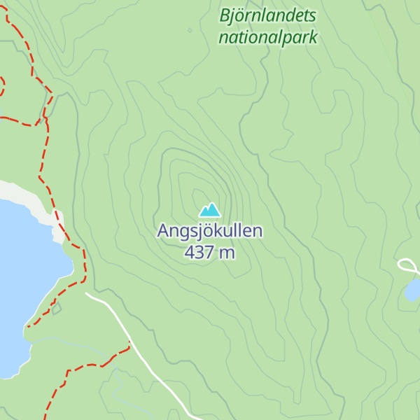 Map of Angsjökullen