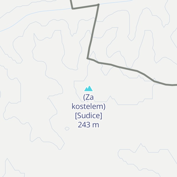 Map of (Za kostelem) [Sudice]