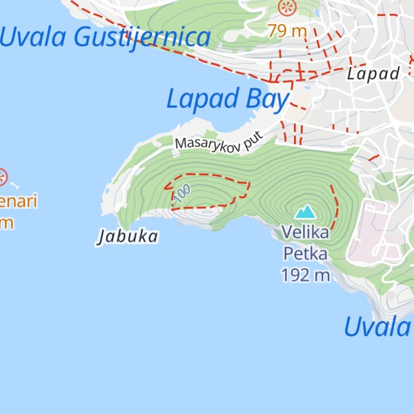 Map of Mala Petka
