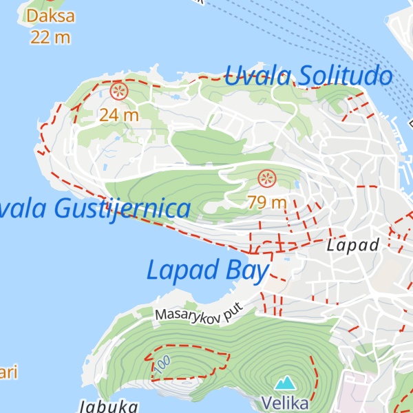Map of Babin kuk