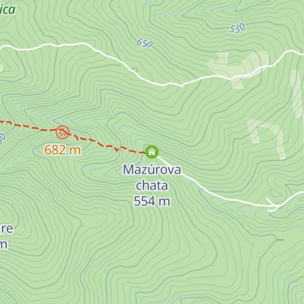 Map of Mazúrova chata