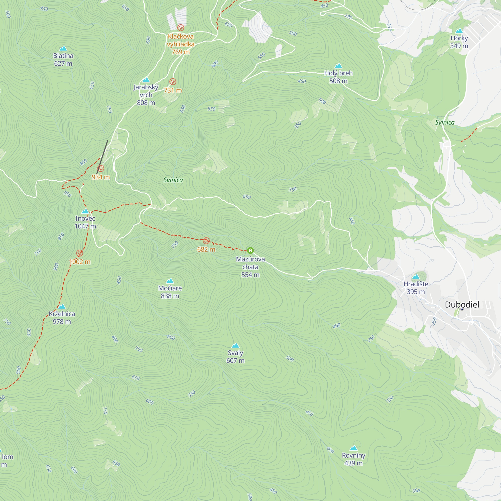 Mazúrova chata map