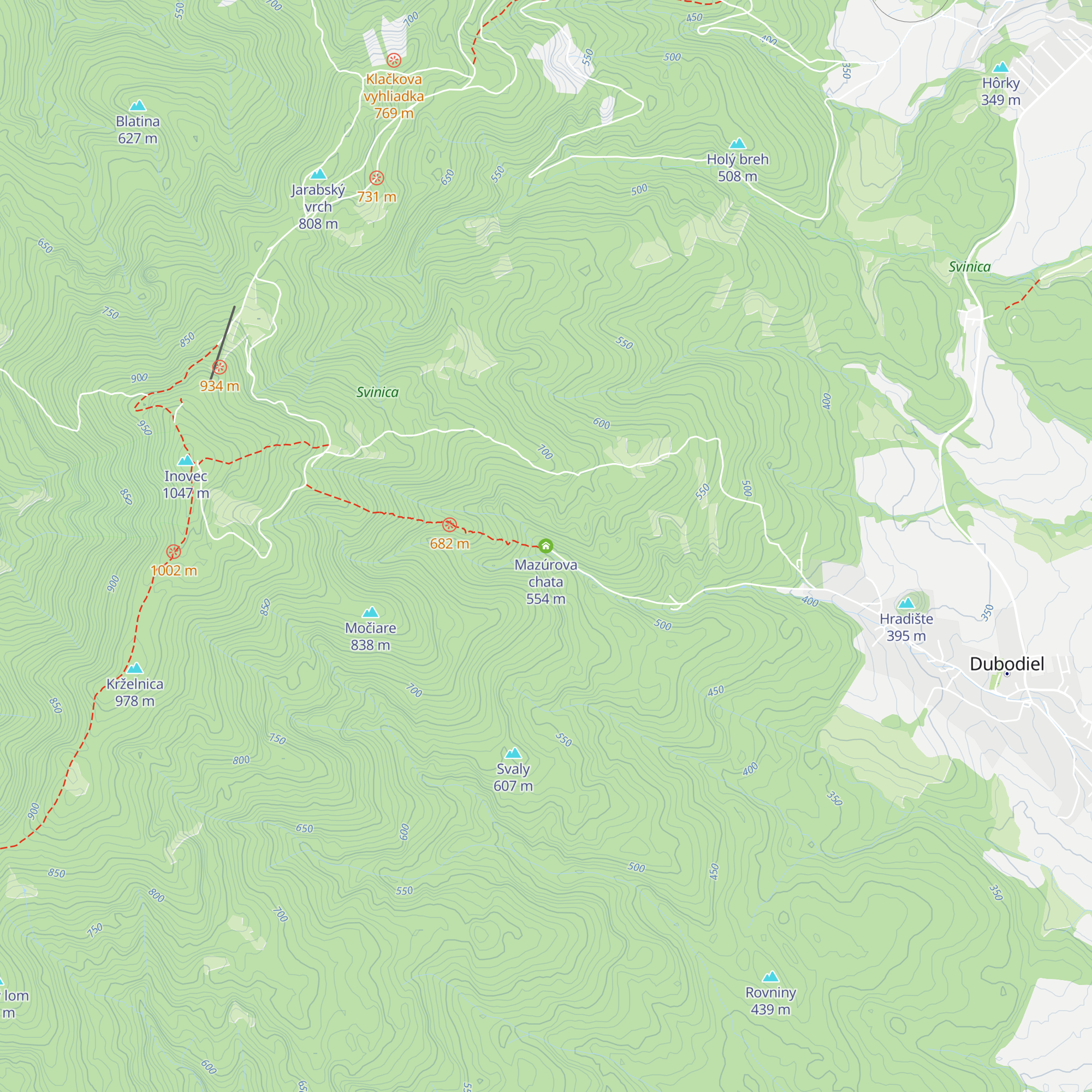 Mazúrova chata map