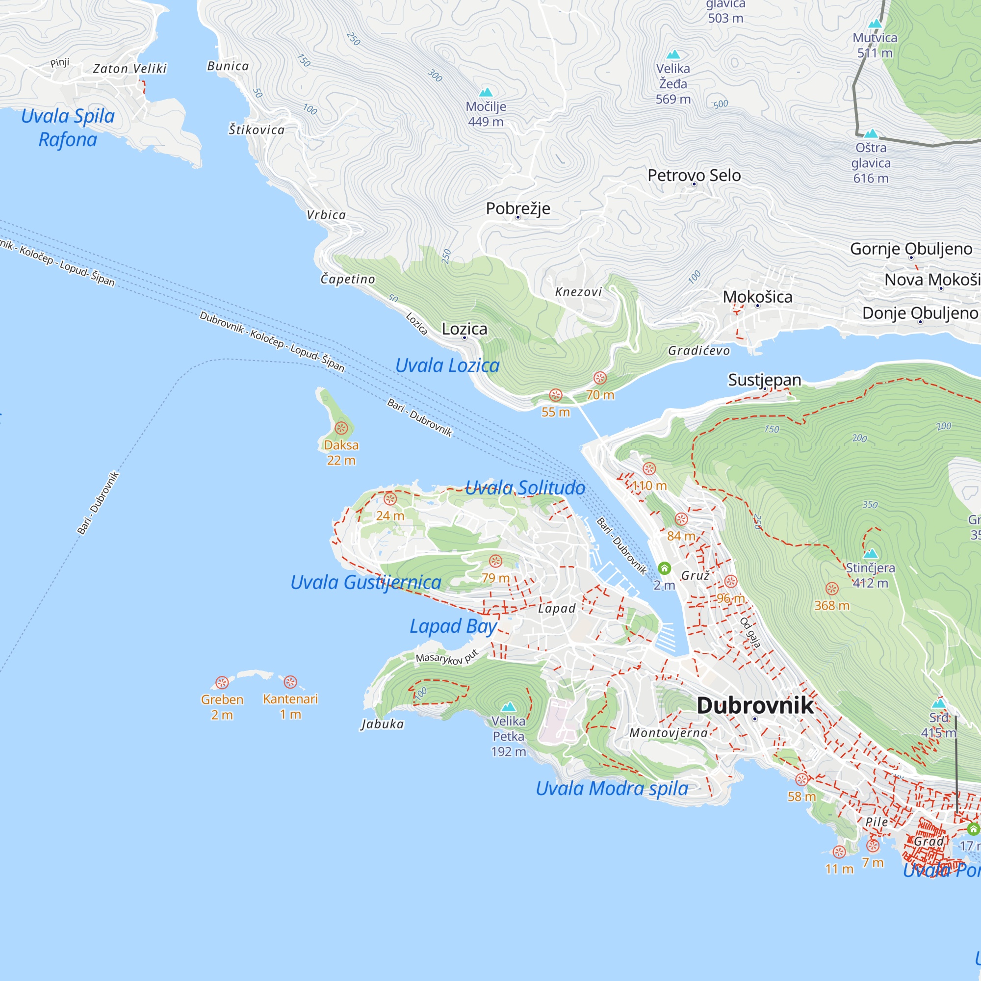 Villa Franica map