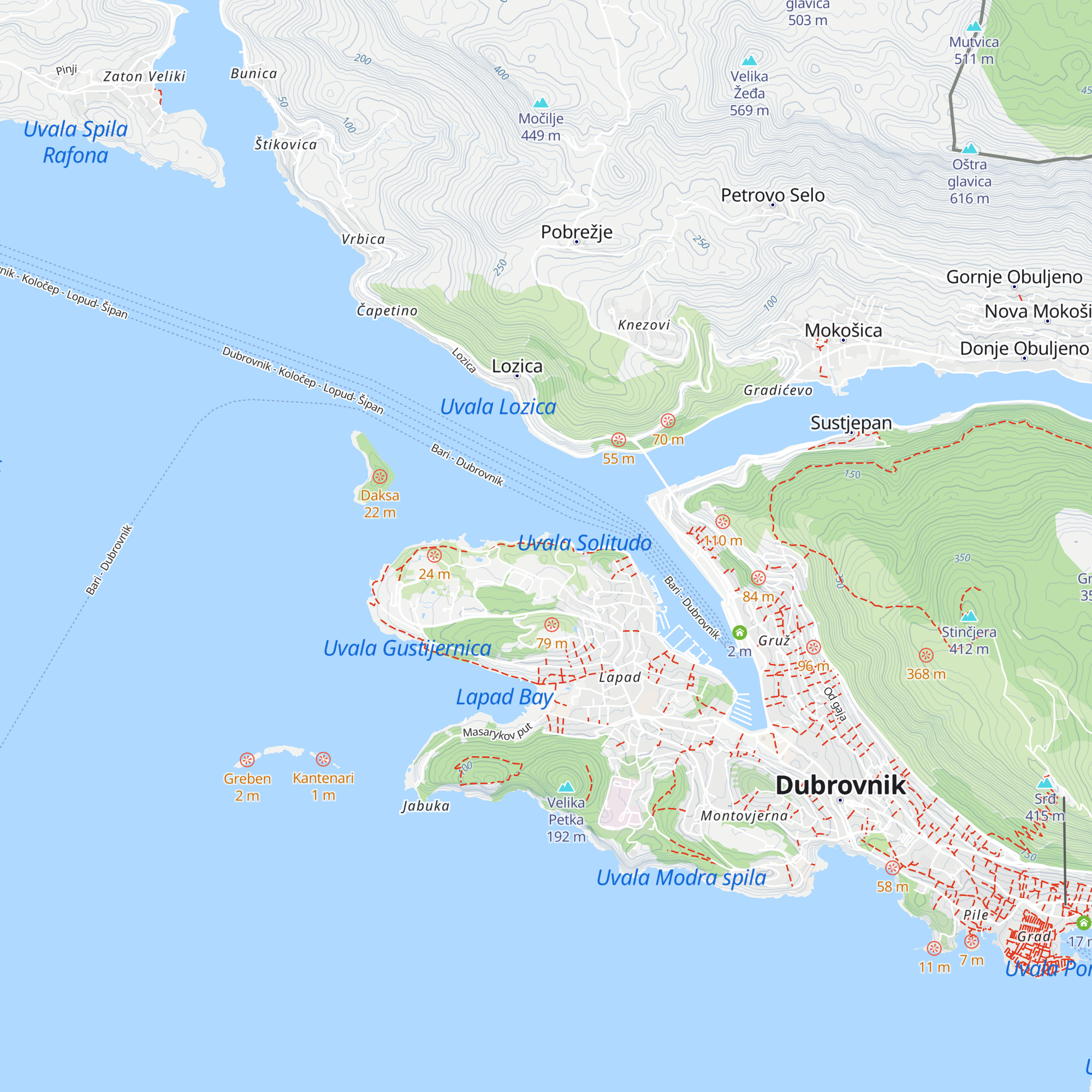 Villa Franica map