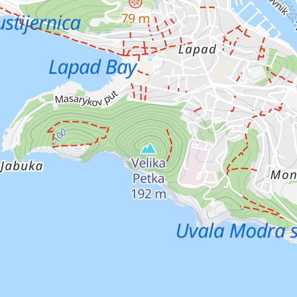 Map of Velika Petka