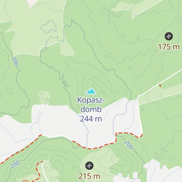 Map of Kopasz-domb