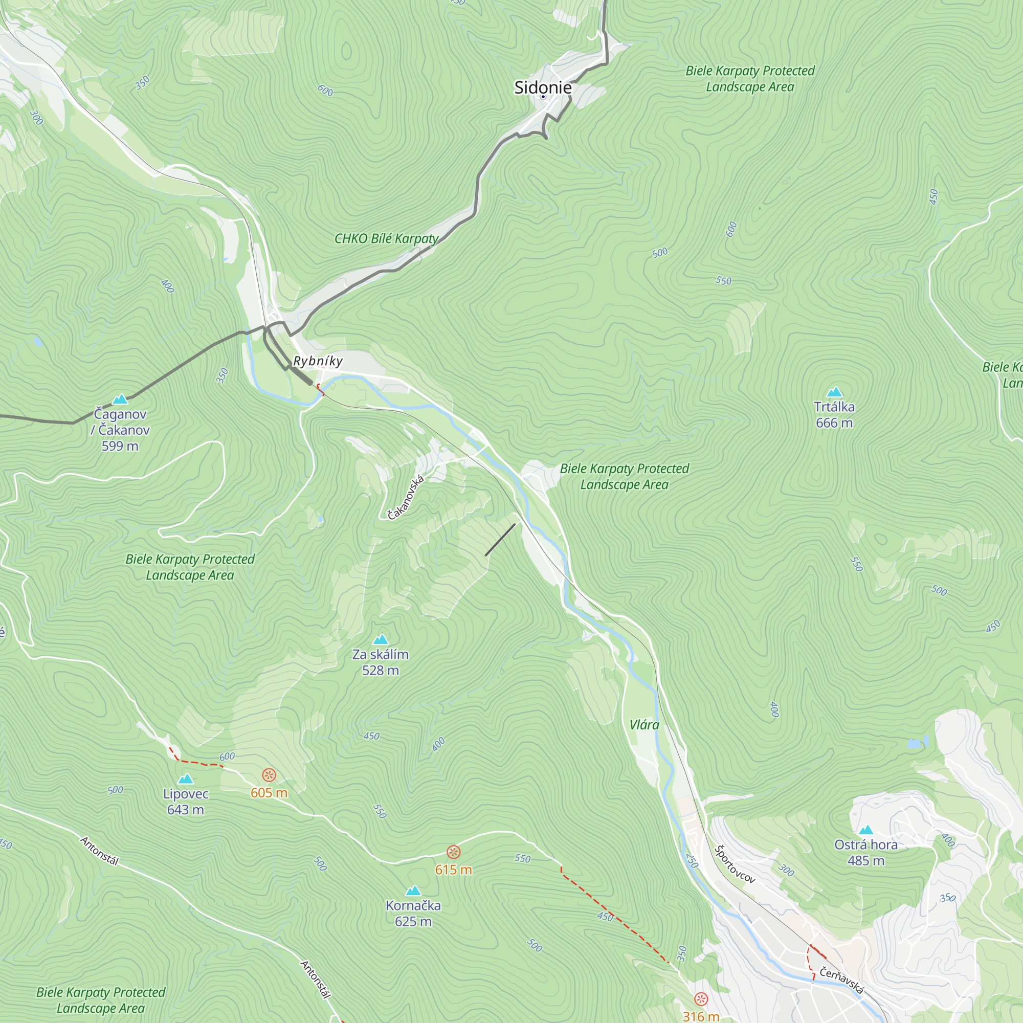 Cyklo Zrub map
