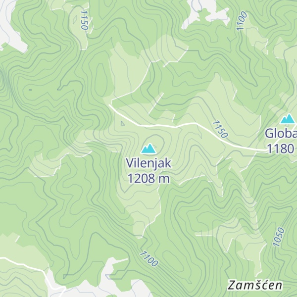 Map of Vilenjak