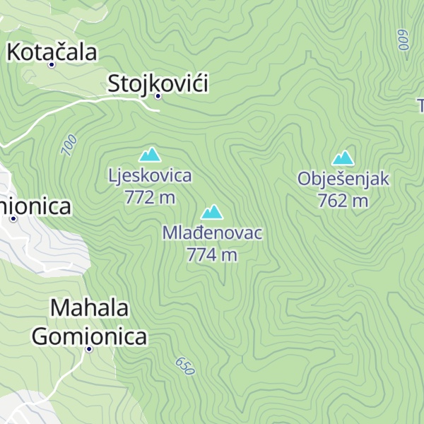 Map of Mlađenovac