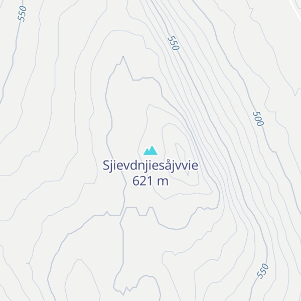 Map of Sjievdnjiesåjvvie