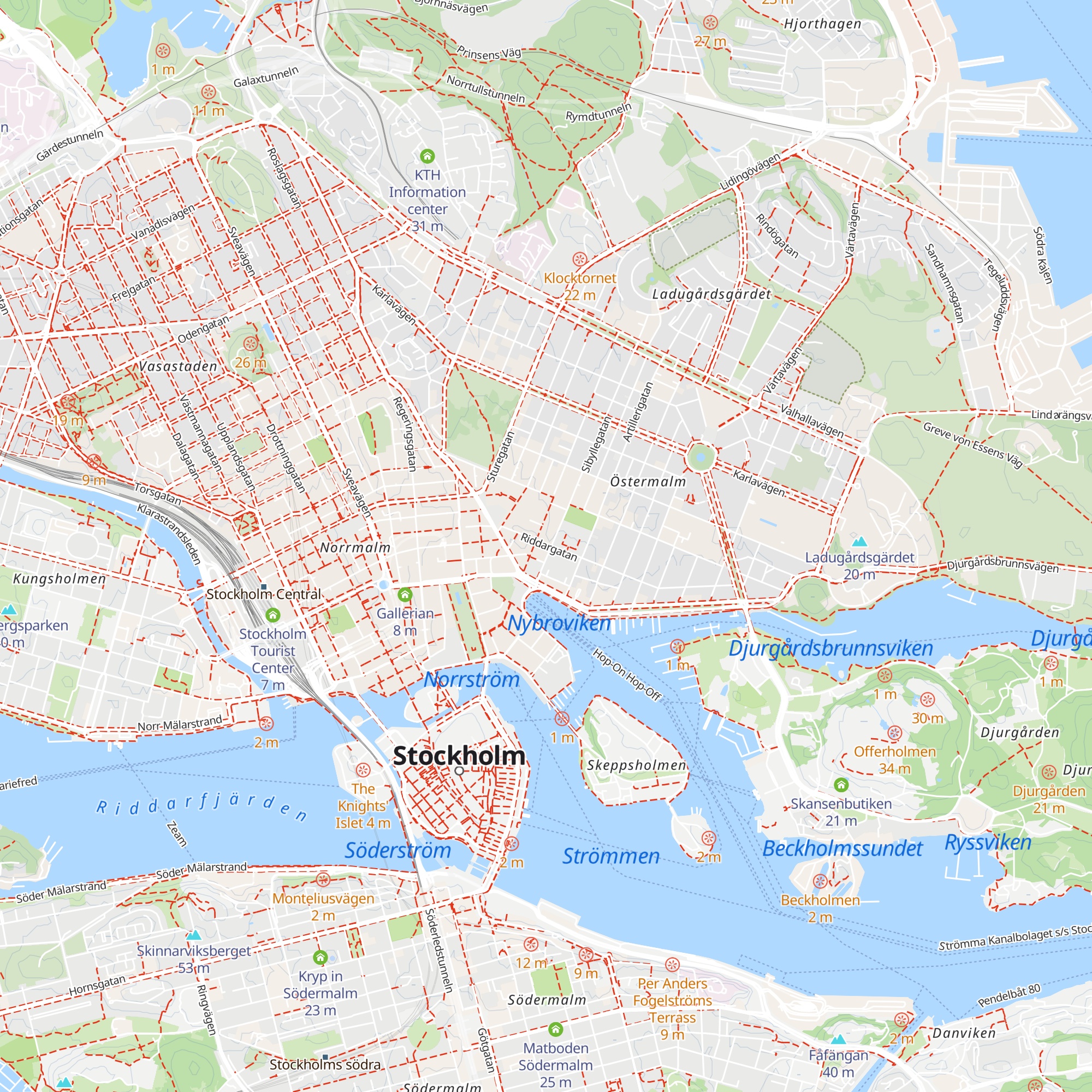 Kapibara Östermalm map
