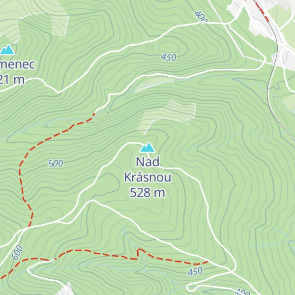 Map of Nad Krásnou