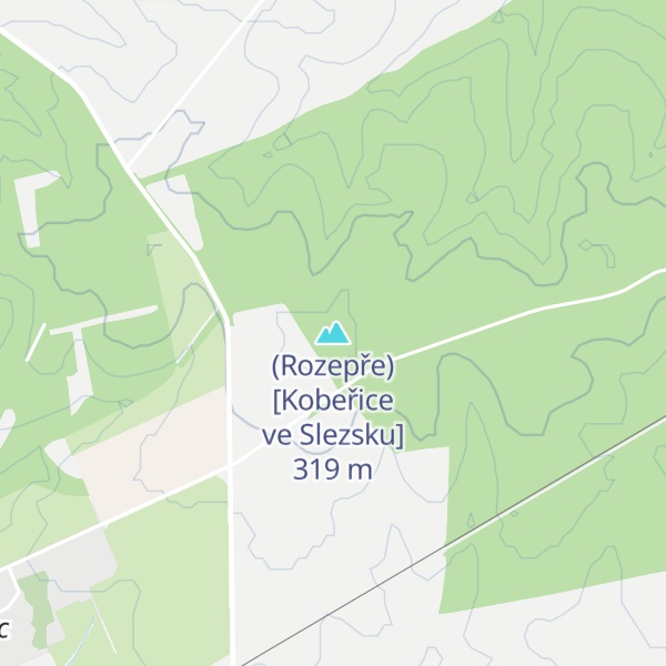 Map of (Rozepře) [Kobeřice ve Slezsku]