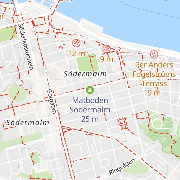 Map of Matboden Södermalm