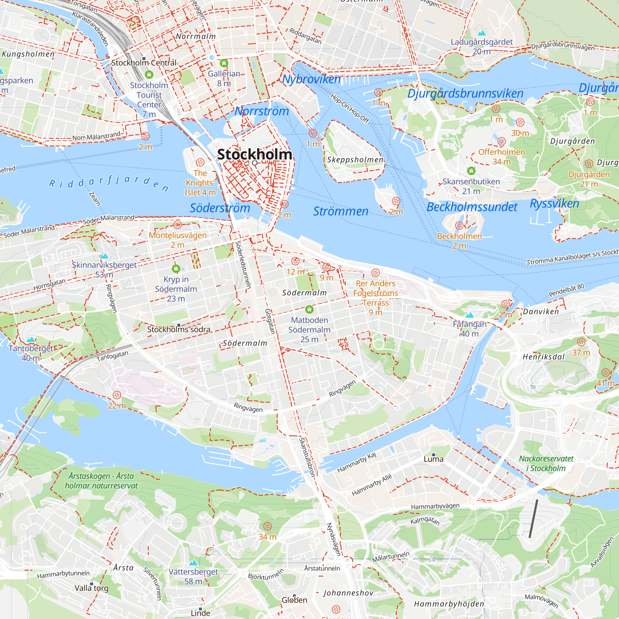 Matboden Södermalm map