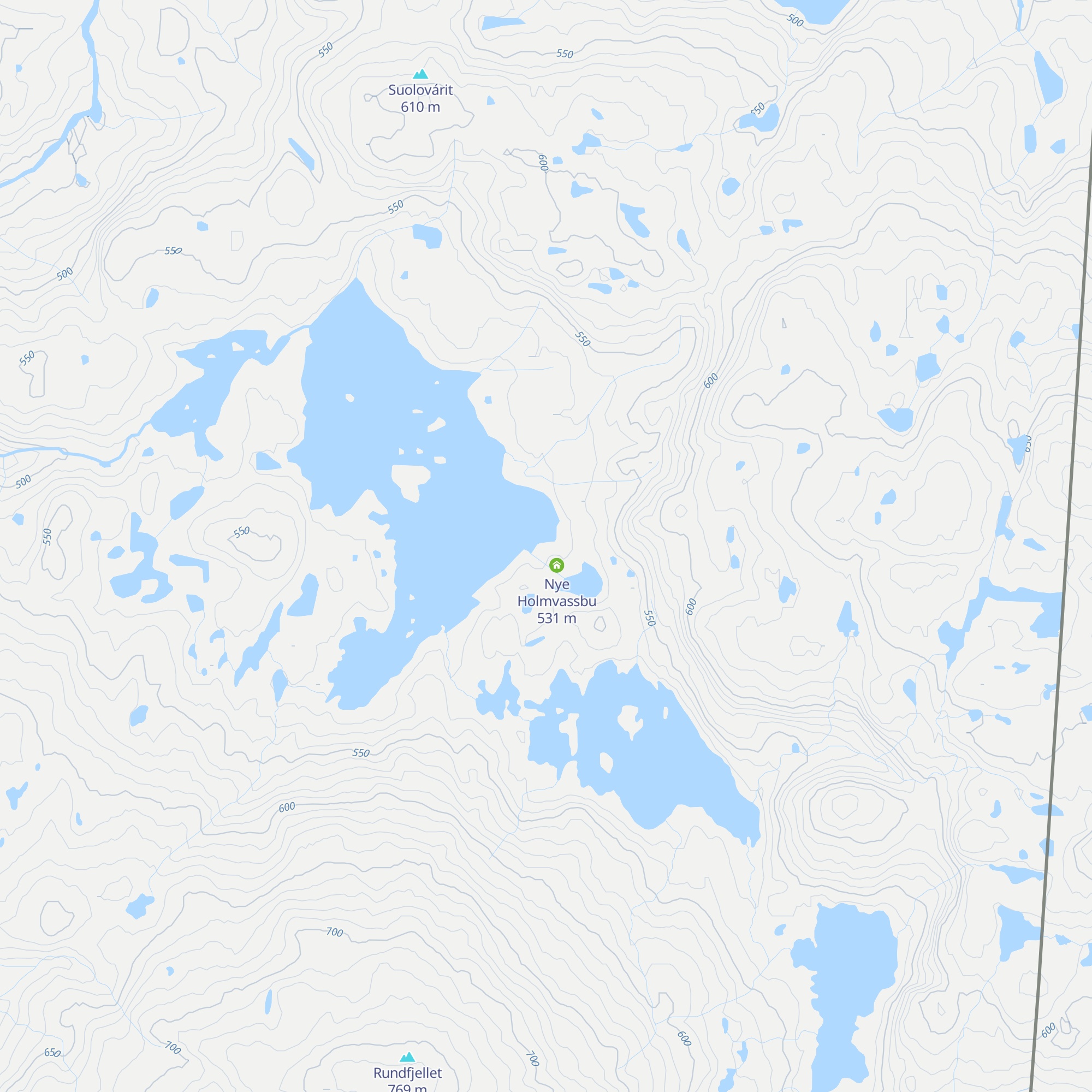 Gamle Holmvassbu map
