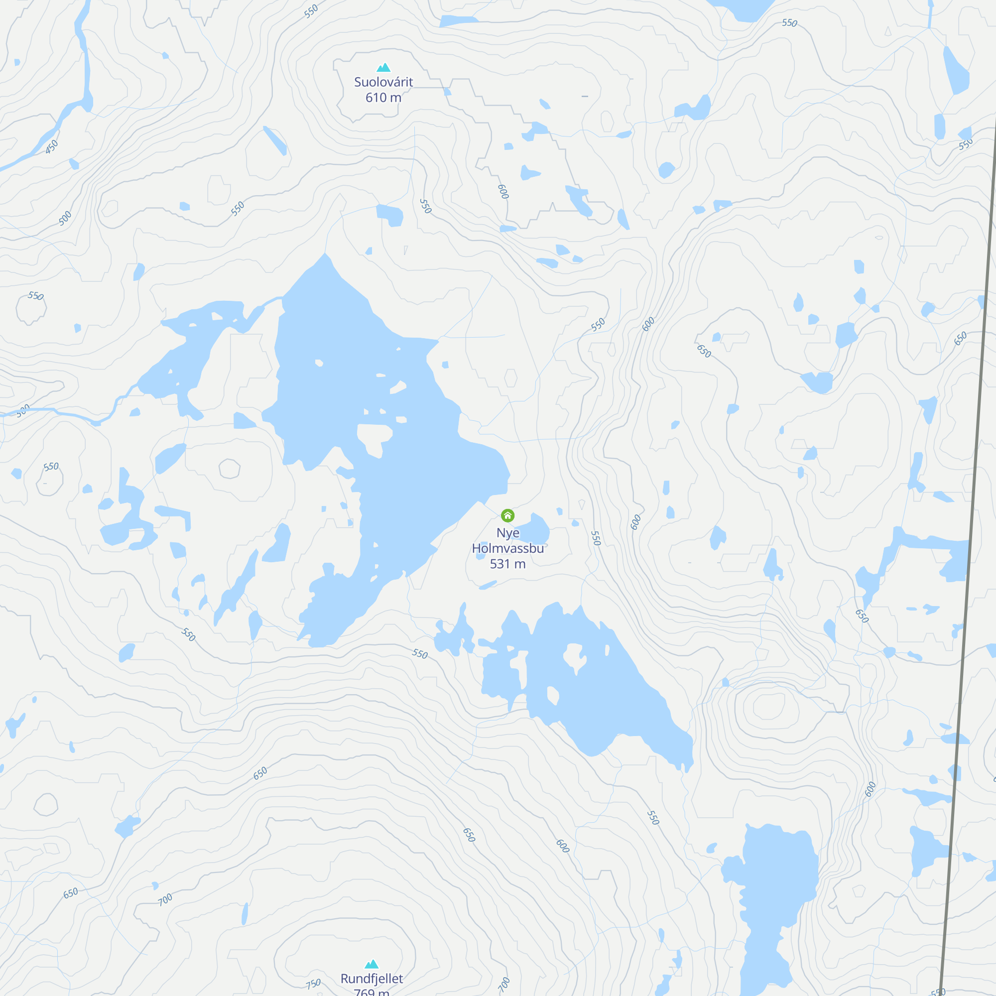 Gamle Holmvassbu map