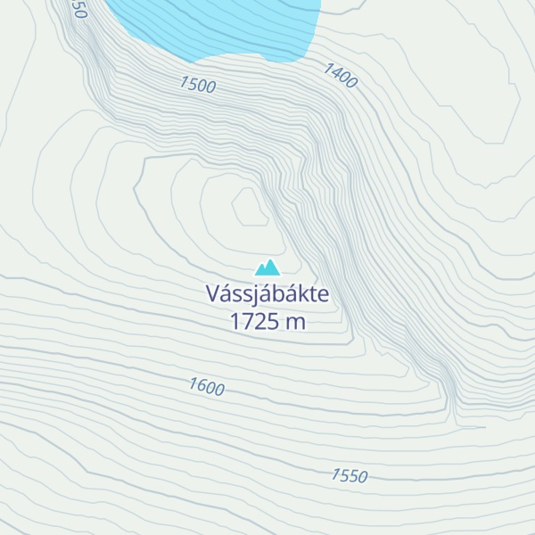 Map of Vássjábákte