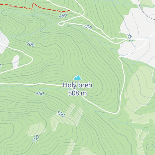 Map of Holý breh