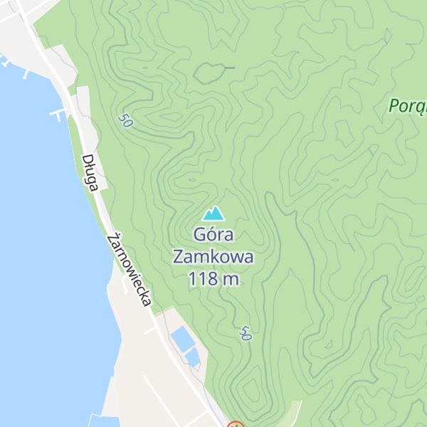 Map of Góra Zamkowa