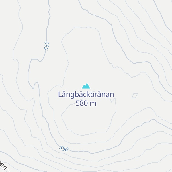 Map of Långbäckbrånan