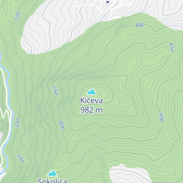 Map of Kićeva