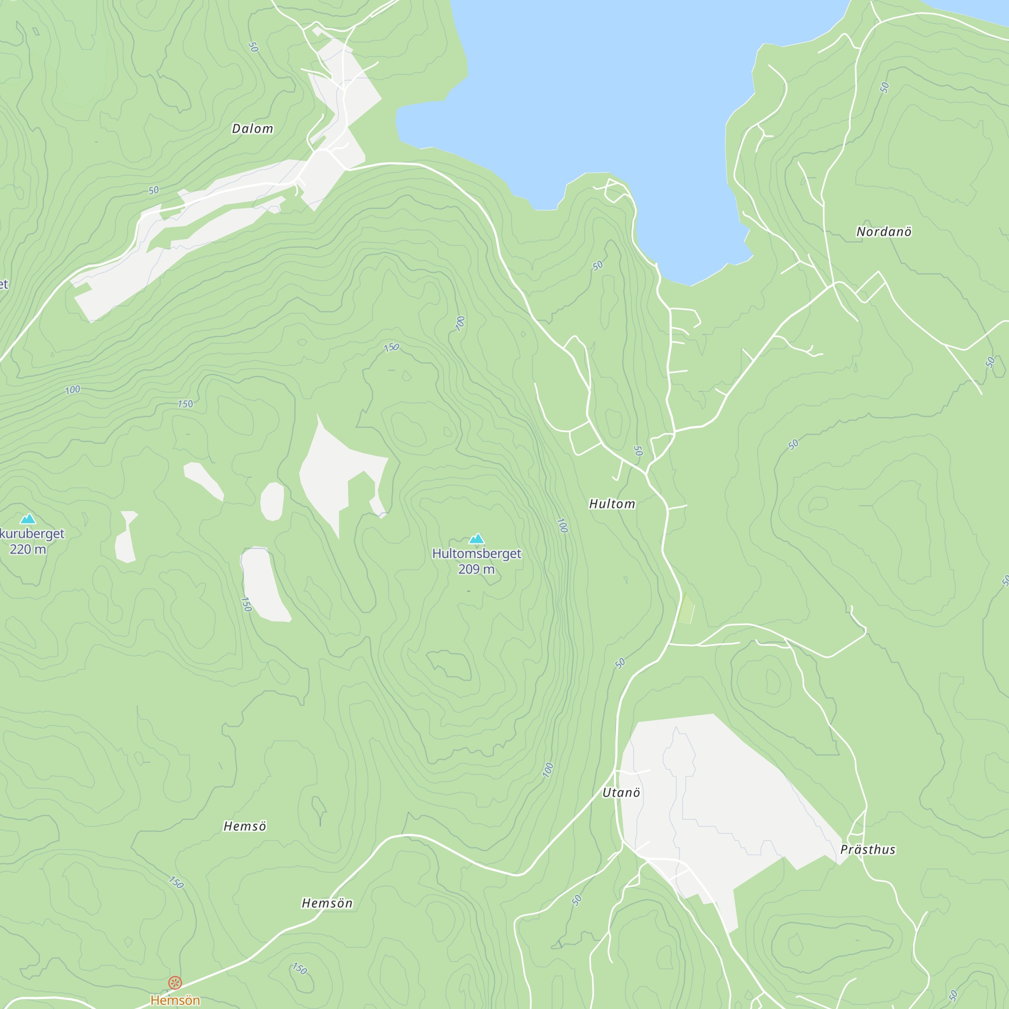Toppstugan map