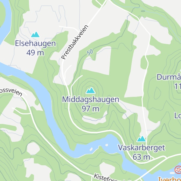 Map of Middagshaugen