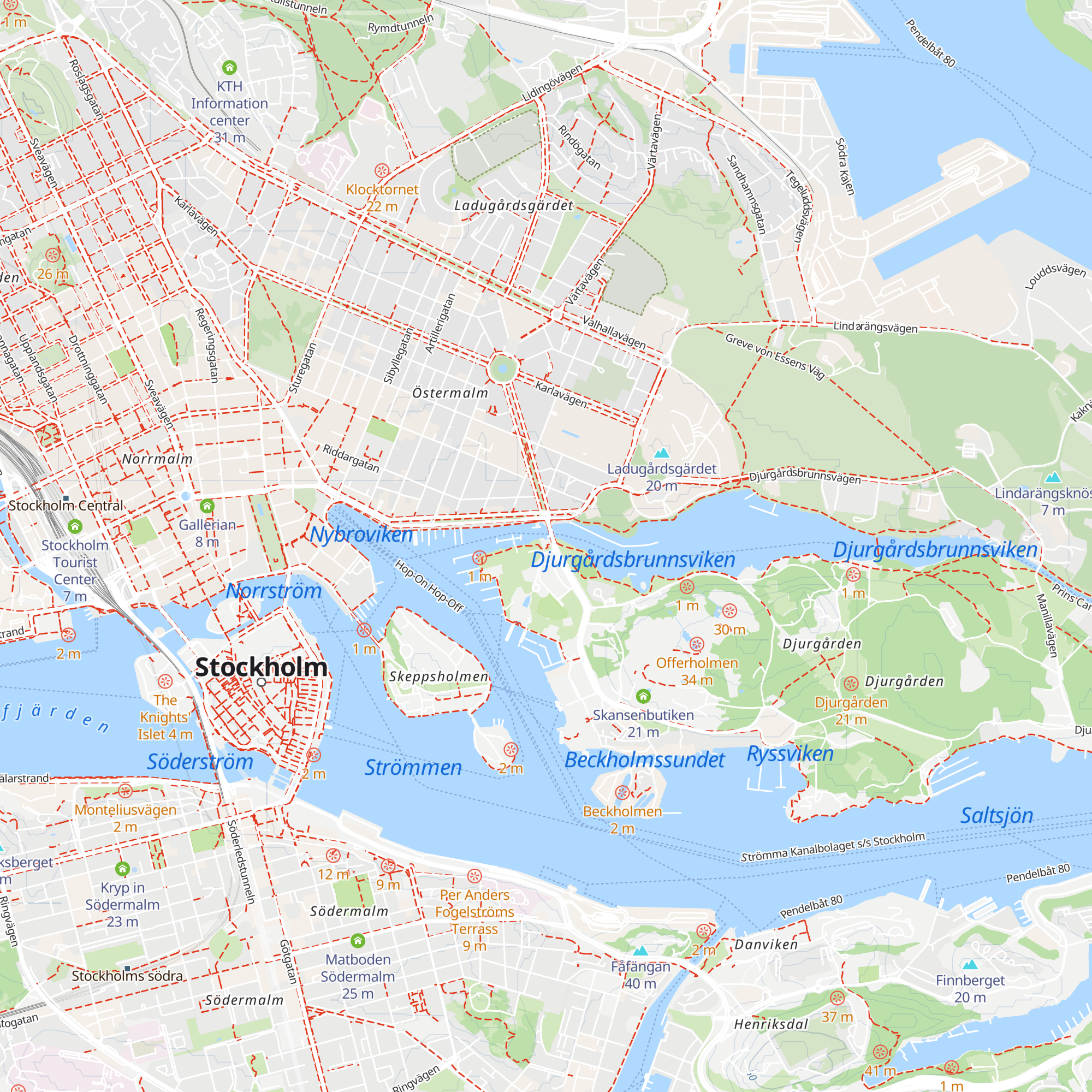 Royal Djurgården Visitor Center map