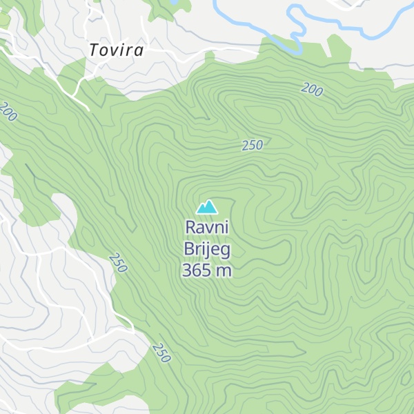 Map of Ravni Brijeg