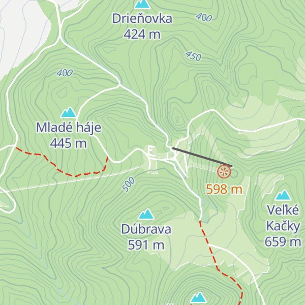 Map of Chata pod Ostrým vrchom
