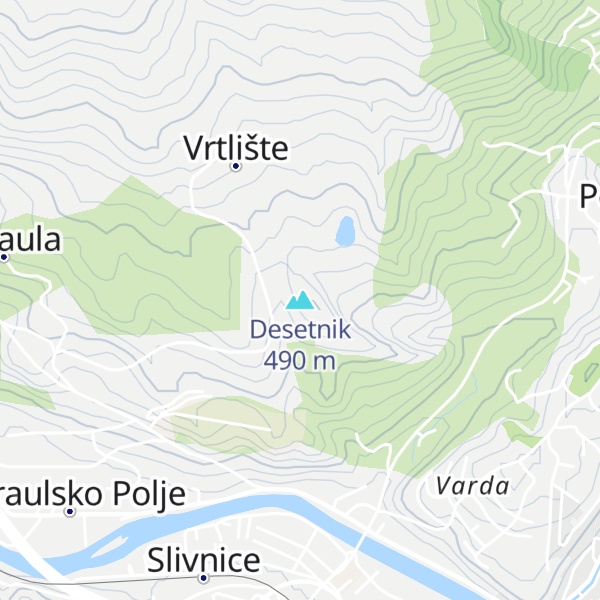 Map of Desetnik
