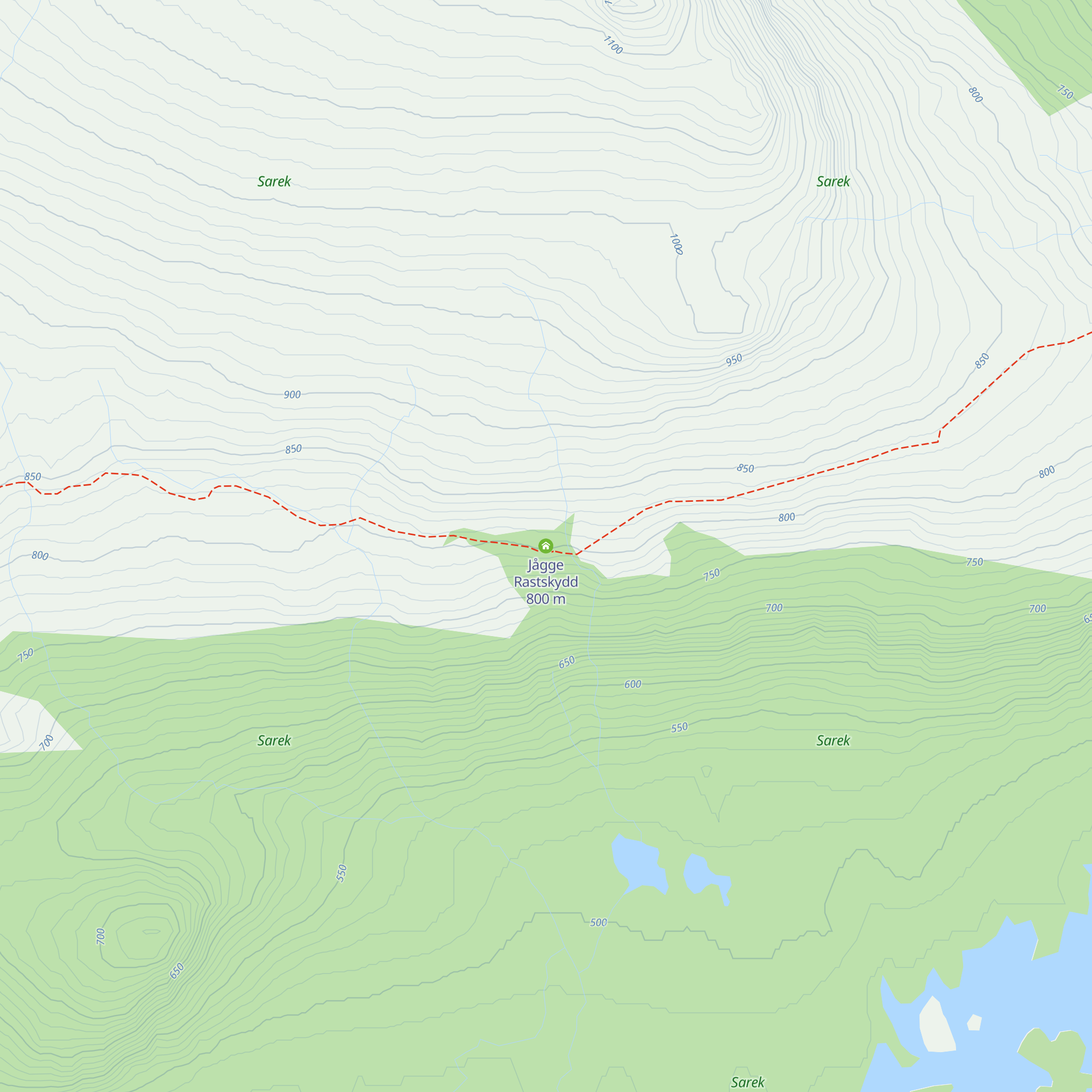 Jågge Rastskydd map
