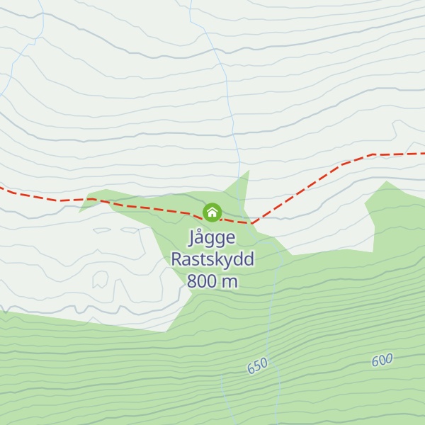 Map of Jågge Rastskydd