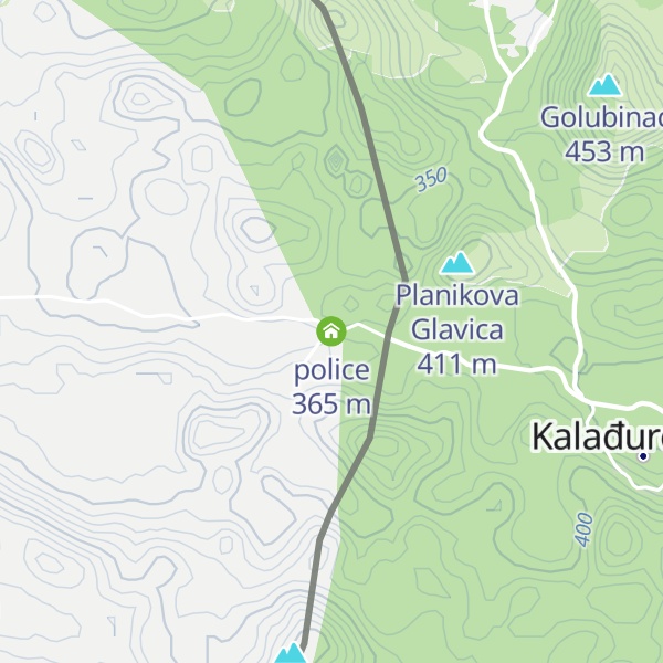 Map of police