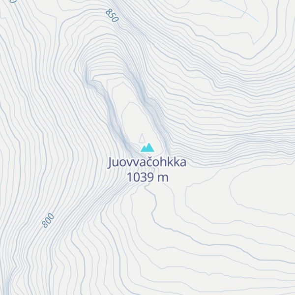 Map of Juovvačohkka
