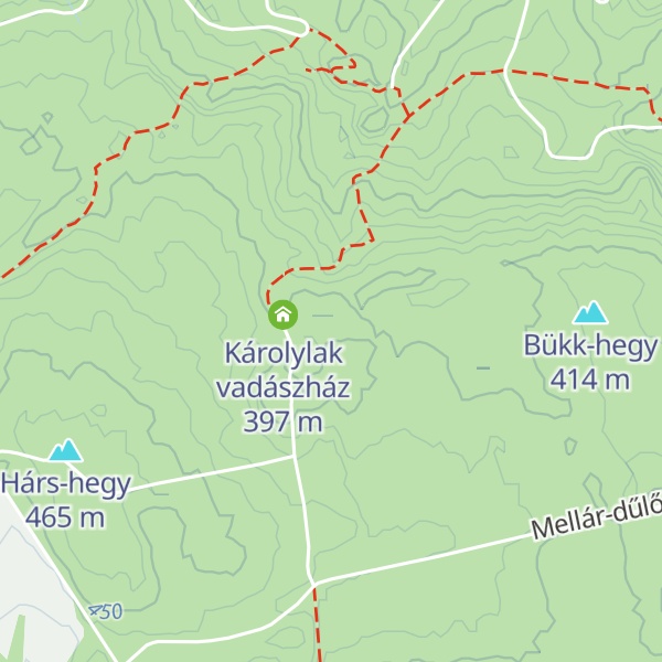 Map of Bükki Erdészház