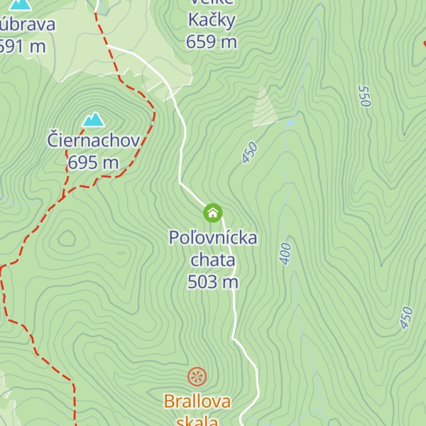 Map of Poľovnícka chata