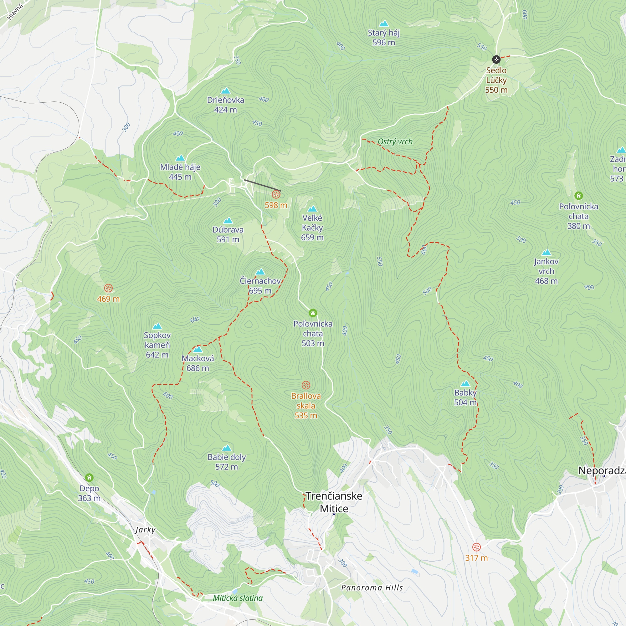 Poľovnícka chata map