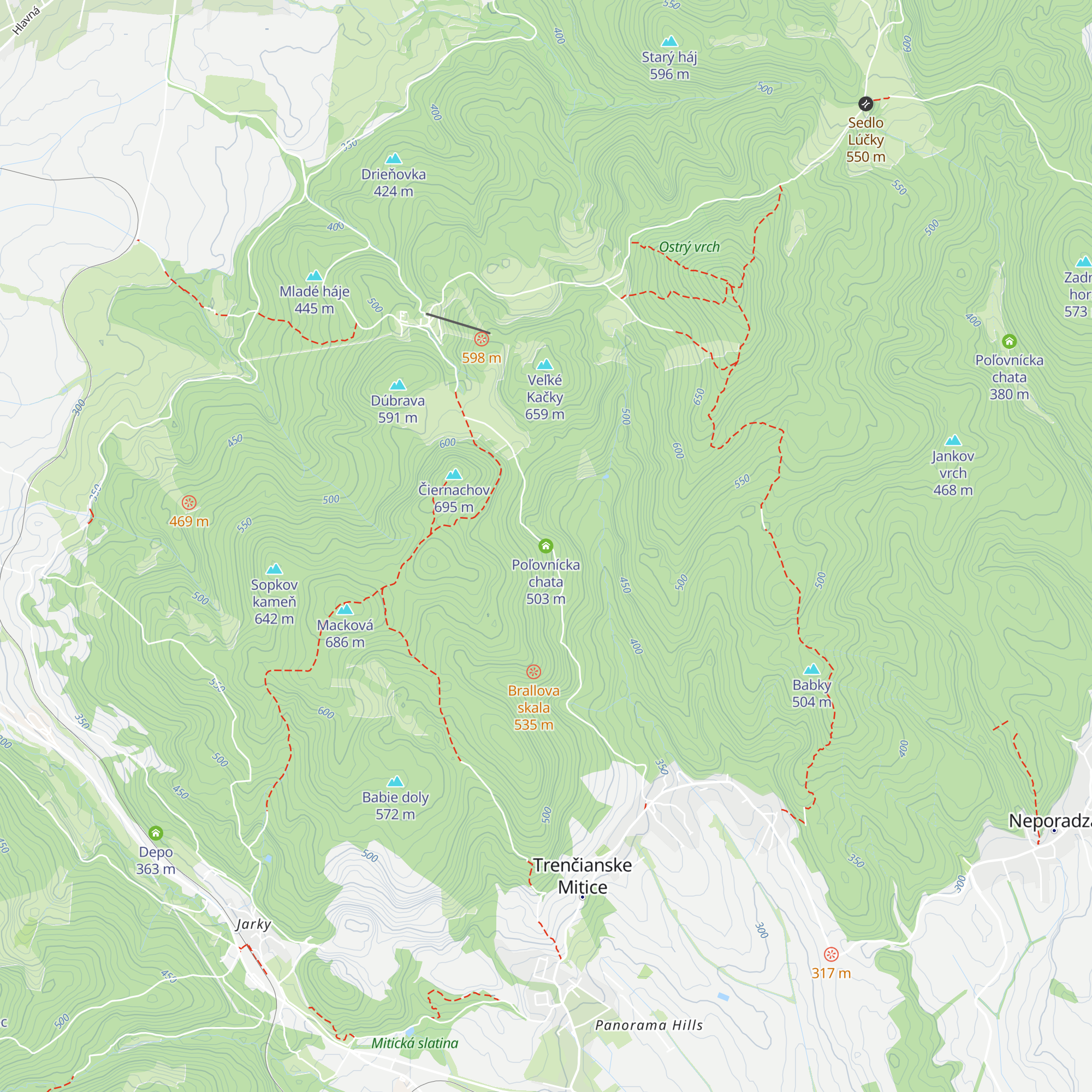 Poľovnícka chata map