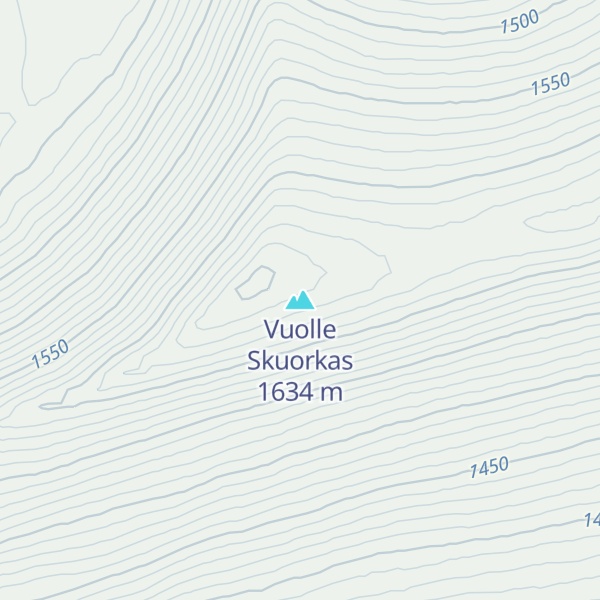 Map of Vuolle Skuorkas