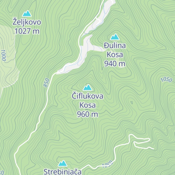 Map of Čiflukova Kosa