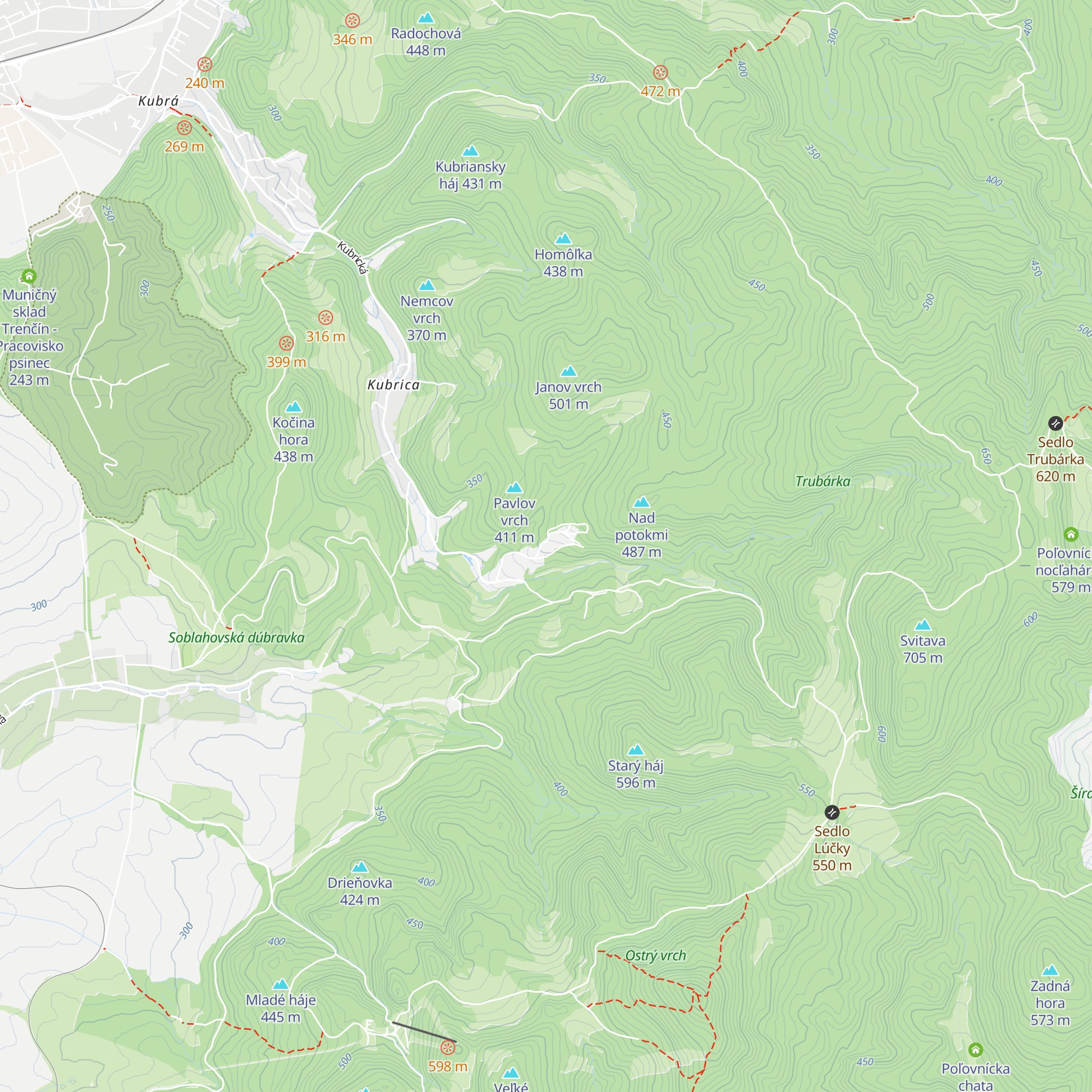 Chata Trubárka map