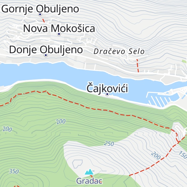 Map of Ljetnikovac Bosdari