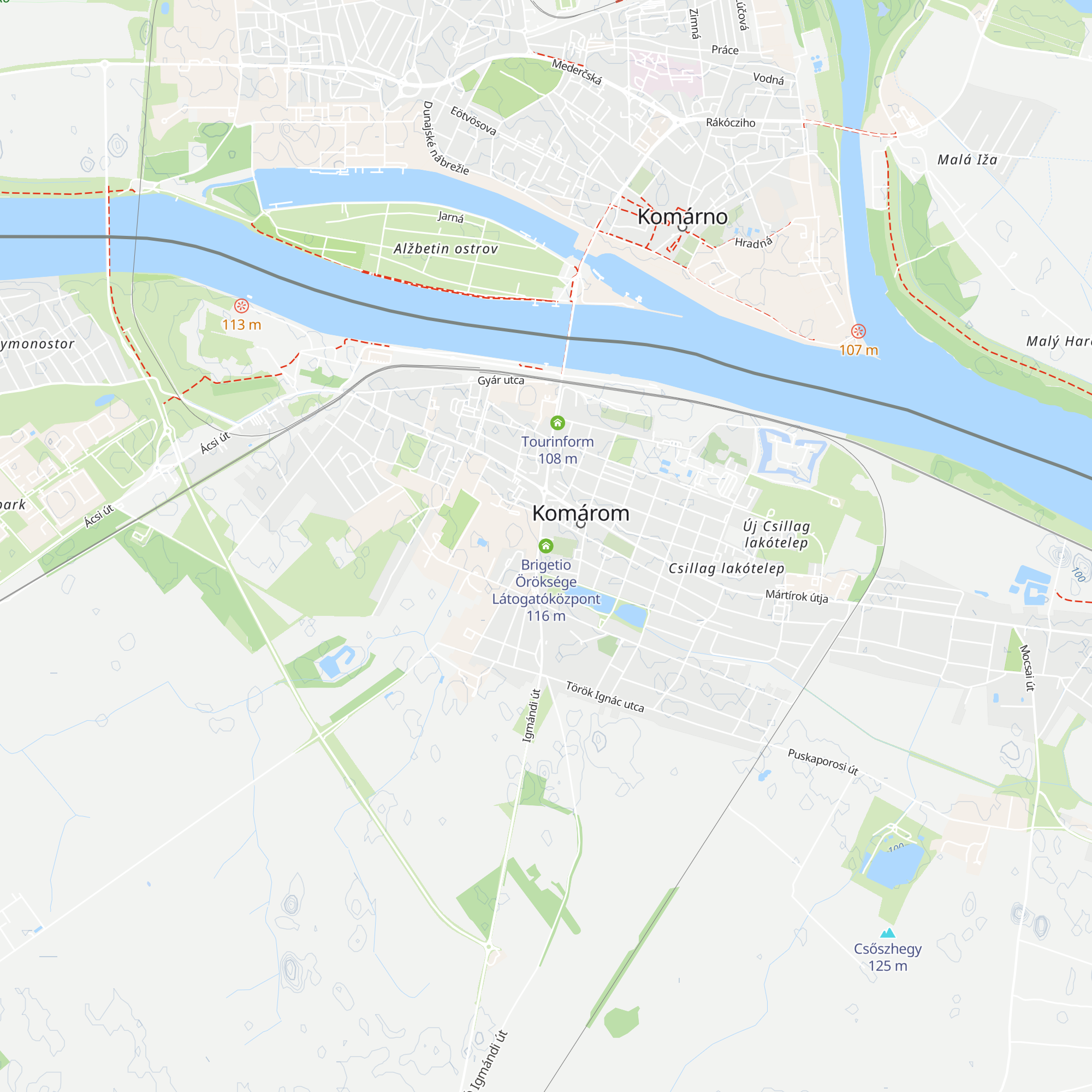 Brigetio Öröksége Látogatóközpont map