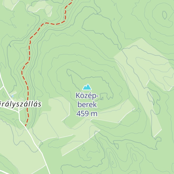 Map of Közép-berek